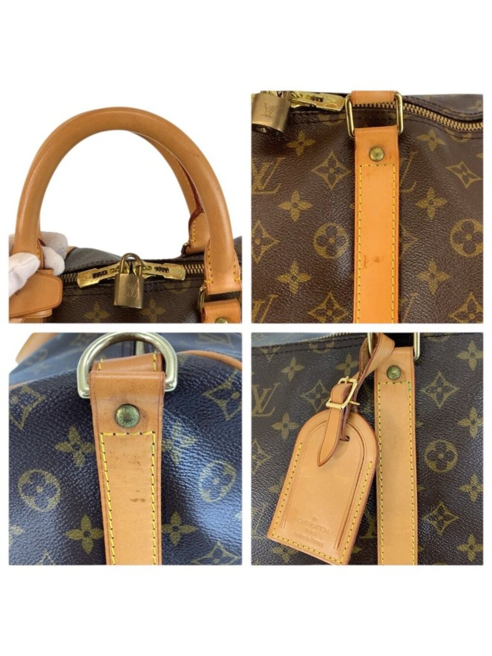 Louis Vuitton Monogram Keepall Bandouliere 55 Boston Bag - Picture 6 of 9